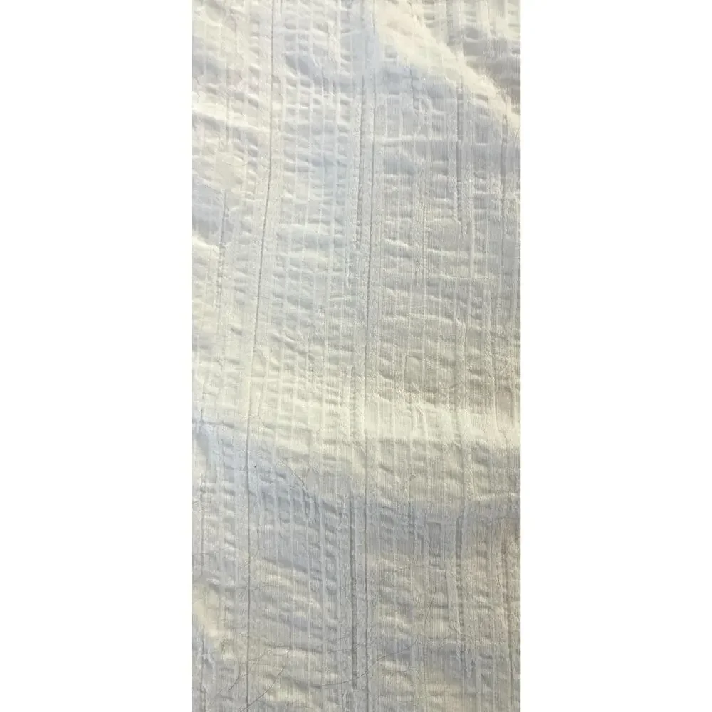 Two Beddys (Bed-Ease) White Texture Polyfill Thick Pillow Shams